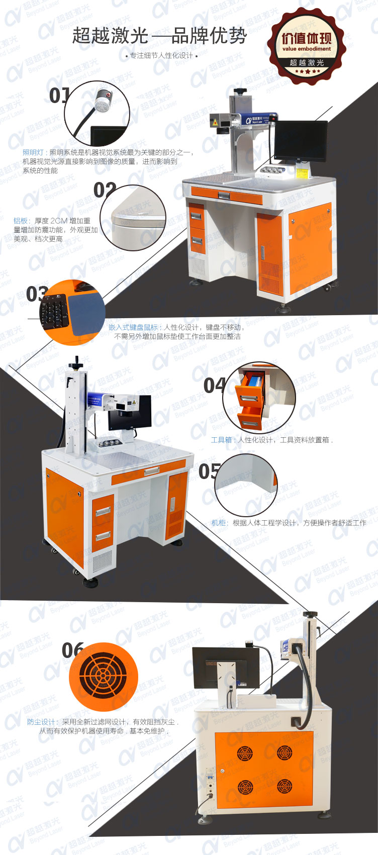 30W光纖激光打標(biāo)機(jī)超越獨家優(yōu)勢